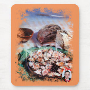 Pulpo a la gallega/Polbo á feira/Galizischer Oktop Mousepad