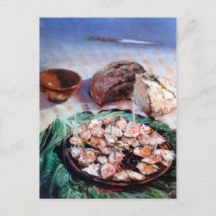 Pulpo a la gallega/Polbo á feira/Galizischer Oktop Postkarte