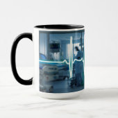 Puls der Pflege: Der Herzschlag einer Krankenhaus- Tasse (Links)