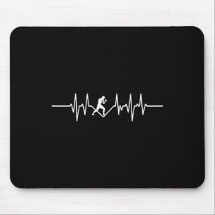 Puls eines Kickboxer-MMA-Enthusiasten Mousepad