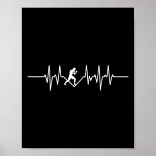 Puls eines Kickboxer-MMA-Enthusiasten Poster