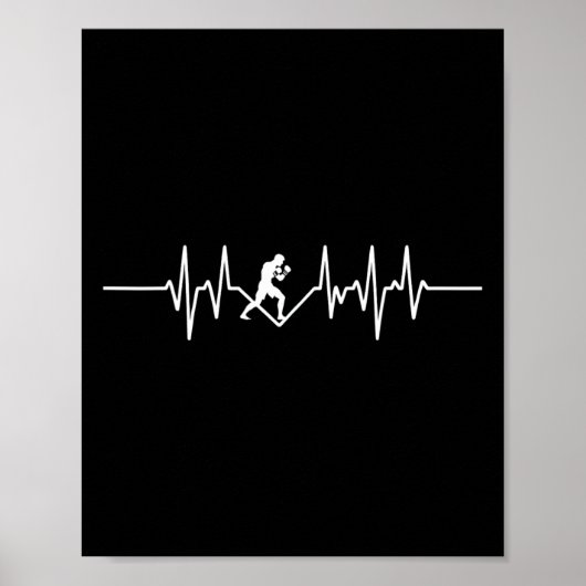Puls eines Kickboxer-MMA-Enthusiasten  Poster (Vorne)