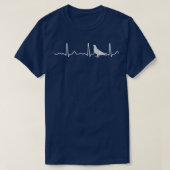 Puls EKG grau 2 T-Shirt (Design vorne)
