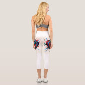 "Puls Pop Capri Leggings - Kunst in jedem Schritt" (Rückseite)