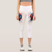 "Puls Pop Capri Leggings - Kunst in jedem Schritt" (Vorderseite)