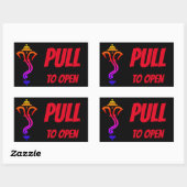 PULS TO OPEN Ganesha TÜR Rechteckiger Aufkleber (Blatt)