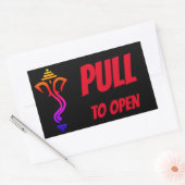 PULS TO OPEN Ganesha TÜR Rechteckiger Aufkleber (Umschlag)