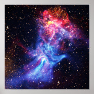 Pulsar B1509 - Hand of God Röntgen-Nebel NASA-Foto Poster
