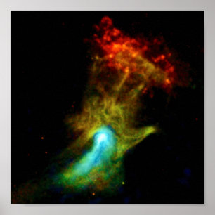Pulsar B1509 - Hand of God X-Ray Nebula NASA-Foto Poster