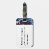 Pulsar-Neutron-Stern-Galaxie-Bild Gepäckanhänger (Rückseite vertikal)