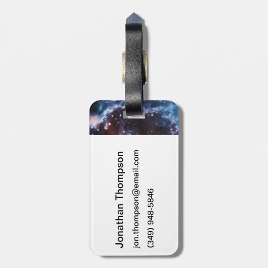 Pulsar-Neutron-Stern-Galaxie-Bild Gepäckanhänger (Rückseite vertikal)