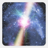 Pulsar Quadratischer Aufkleber (Vorderseite)