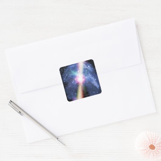 Pulsar Quadratischer Aufkleber (Umschlag)