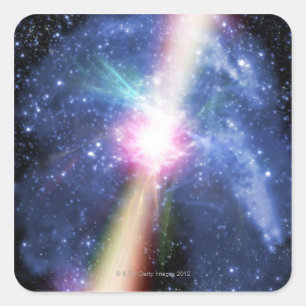 Pulsar Quadratischer Aufkleber