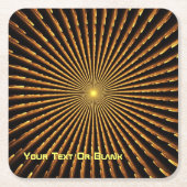 Pulsar Rechteckiger Pappuntersetzer (Vorderseite)