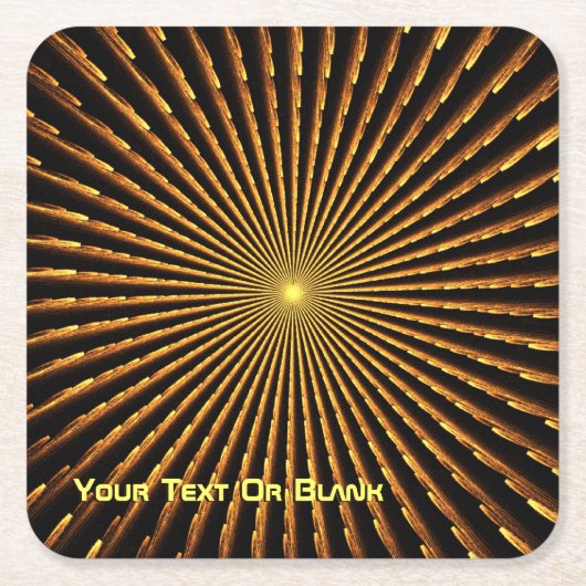 Pulsar Rechteckiger Pappuntersetzer (Vorderseite)