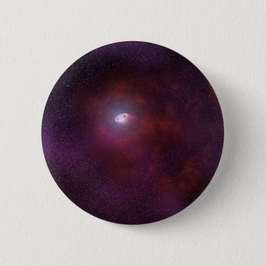 Pulsar windet von einem Neutronenstern. Button (Vorderseite)