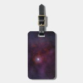 Pulsar windet von einem Neutronenstern. Gepäckanhänger (Vorderseite vertikal)