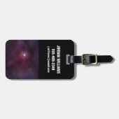 Pulsar windet von einem Neutronenstern. Gepäckanhänger (Vorderseite horizontal)