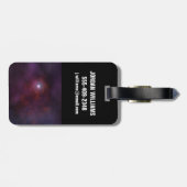 Pulsar windet von einem Neutronenstern. Gepäckanhänger (Rückseite horizontal)