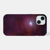 Pulsar windet von einem Neutronenstern. iPhone 15 Hülle (Rückseite (Horizontal))