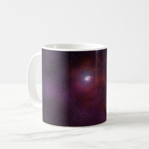 Pulsar windet von einem Neutronenstern. Kaffeetasse