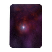 Pulsar windet von einem Neutronenstern. Magnet (Vertikal)