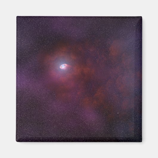 Pulsar windet von einem Neutronenstern. Magnet (Vorne)