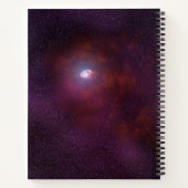 Pulsar windet von einem Neutronenstern. Notizblock (Rückseite)
