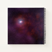 Pulsar windet von einem Neutronenstern. Notizblock (Rückseite)
