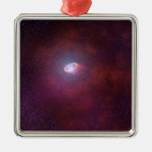 Pulsar windet von einem Neutronenstern. Ornament Aus Metall (Vorne)