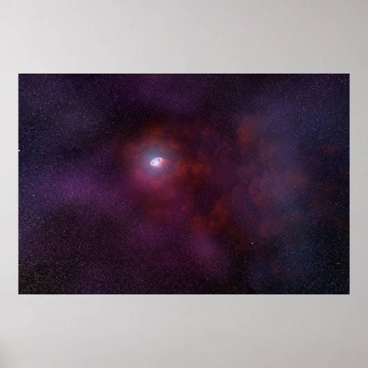 Pulsar windet von einem Neutronenstern. Poster (Vorne)