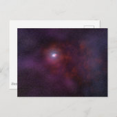 Pulsar windet von einem Neutronenstern. Postkarte (Vorne/Hinten)