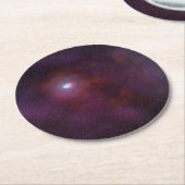 Pulsar windet von einem Neutronenstern. Runder Pappuntersetzer (Angewinkelt)