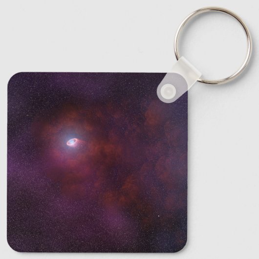 Pulsar windet von einem Neutronenstern. Schlüsselanhänger (Rückseite)