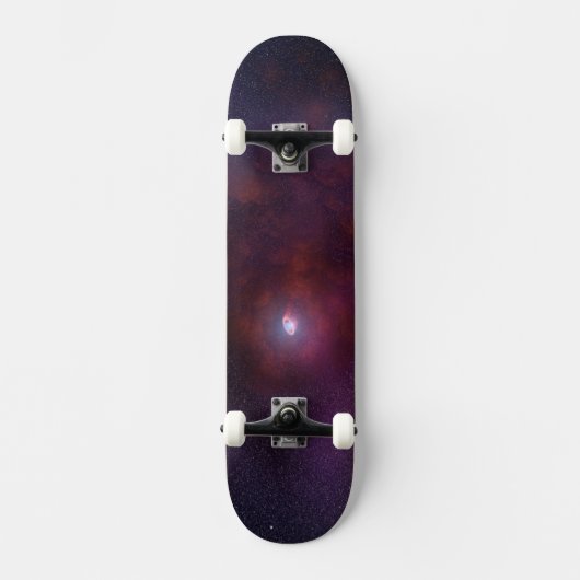 Pulsar windet von einem Neutronenstern. Skateboard (Vorderseite)