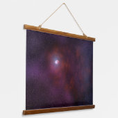 Pulsar windet von einem Neutronenstern. Wandteppich Mit Holzrahmen (Gewinkelt)