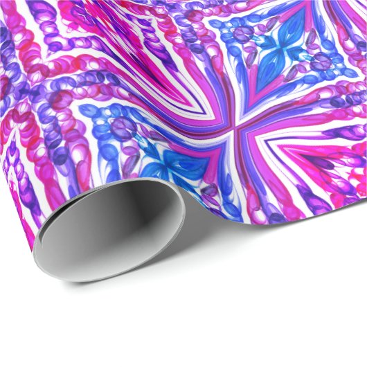 Pulsblasen-Spaß / Miami / Spiegelreflex-Drehung / Geschenkpapier (Rolleneckpunkt)