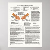 Pulsdiagnose Akupunkturdiagramm Poster (Vorne)