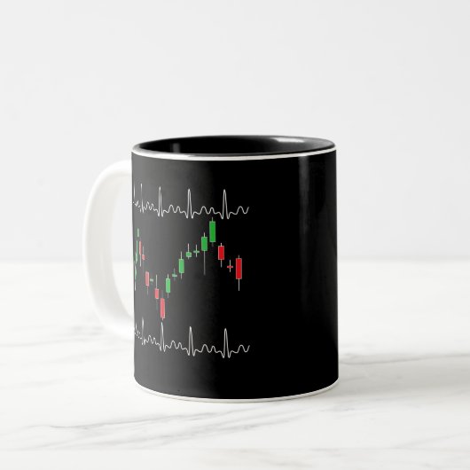 Pulse Crypto Zweifarbige Tasse (Vorderseite Links)