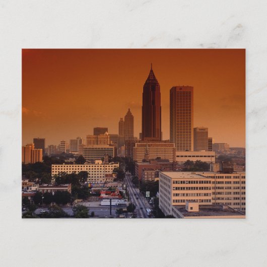 Pulse der Stadt, Atlanta, Georgia, USA. Postkarte (Vorderseite)