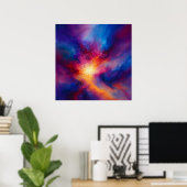 Pulse of the Infinite Abstract Poster (Heimbüro)