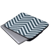 Pulse Point Bold & Blau Laptopschutzhülle (Vorne Knopf)