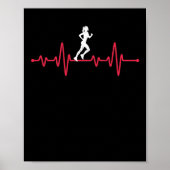 Pulse runner funny athletics jogging poster (Vorne)