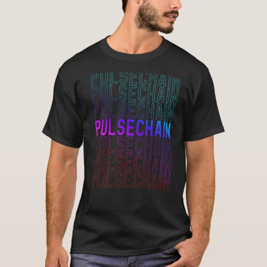 PulseChain Crypto Hex Cryptowährung PLS Blockchai T-Shirt (Vorderseite)