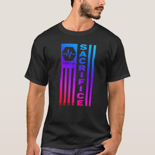 PulseChain Sacrifice Flag Proud Hexican HEX C T-Shirt (Vorderseite)