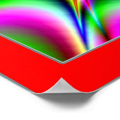 Pulsende Schwarze Mitte und leuchtende Farben I Poster (Ecke)