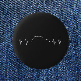 Pulsfrequenz 2 CV Oldtimer-Autoverkehr Button