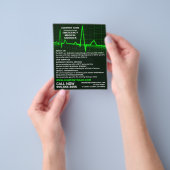 Pulsfrequenzgestaltung, EMT, paramedische Werbung Flyer (Gruppe)