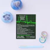 Pulsfrequenzgestaltung, EMT, paramedische Werbung Flyer (Einzeln)